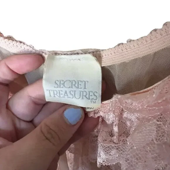 Secret Treasures Lingerie Pink Lace - Picture 7 of 8